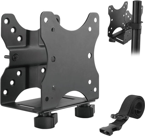 Mount-It! Mini Computer Mount - Thin Client Mount Bracket | Easily Mount Mini PC's or Mac Mini's Under a Desk, Behind a Monitor or Attach to Poles | VESA Computer Mount 75x75 and 100x100mm