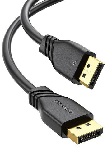 SOOMFON 8K DisplayPort Cable 10ft DP 1.4 Cable, 8K@60Hz, 4K@144Hz, 1080P@240Hz, Ultra High Speed DisplayPort to DisplayPort Cable for Laptop PC Gaming Monitor