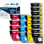 LCL Compatible Ink Cartridge Replacement for Brother CL61 LC-65 LC65 XL LC65BK LC65C LC65M LC65Y High Yield DCP-J140W 145C 165C 185C 195C 197 197C DCP373CW 365CN 375CW 385C 390CN (20-Pack 8Bk4C4M4Y)