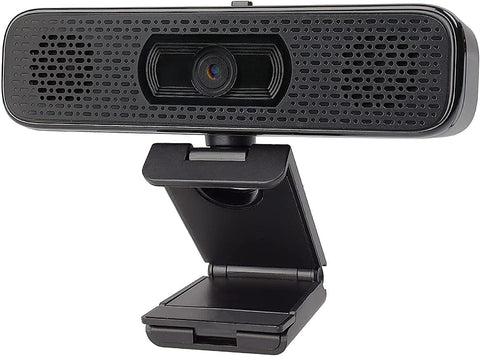 2K HD Webcam with 2 Speakers & Built-in Microphone for Computer Laptop,90 Degree View Angle Desktop USB Stream Camera with Privacy Cover for Conferencing Video Call/Network Teaching/YouTube/Skype