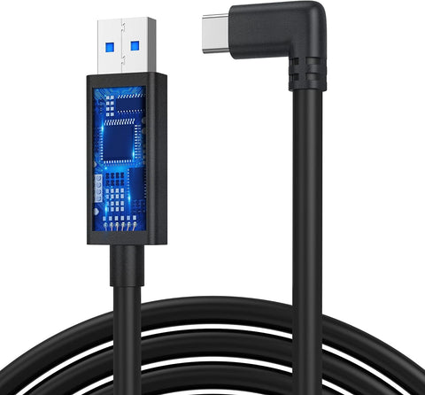 KIWI design USB C Link Cable Accessories with Signal Amplifier, 16 Feet/5M, High-Speeded USB 3.0 to USB C Cable for VR Headset and PC Gaming