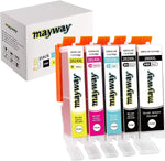 Mayway C a k E Ink Cartridges 280XXL 281XXL 280 281 XXL PGI CLI, Work with PIXMA TS8220 TR8520 TS6220 TS6120 TR7520 TS9120 TS8120 TS9521 TS9520 TS9521c TS6320 Printer (5 Pack, B/BK/C/M/Y)