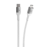 Scosche Ci4B1WT-SP Strikeline MFi Certified Premium Charge & Sync Braided Cable for Lightning and USB-C Devices 1-ft. White