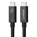 Zeskit Certified Thunderbolt 4 Cable 40Gbps 100W Passive 0.8m