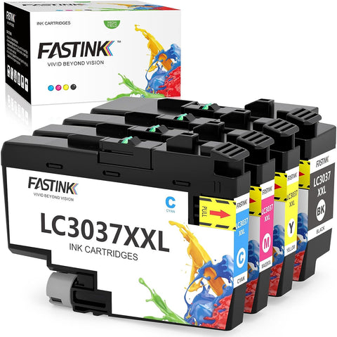 Compatible Brother LC3037 Ink Cartridges,High Yield,4 Pack,Replacement for Brother LC3037 XXL, Work with Brother MFC-J5945DW MFC-J6945DW MFC-J5845DWXL MFC-J6545DWXL Printer,LC3037BK, LC3039BK, LC3039