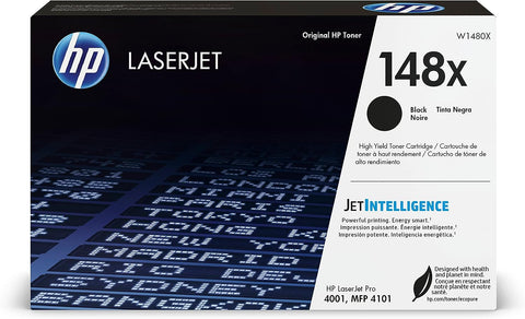 HP Original 148X Black Laserjet Toner Cartridge | This Cartridge Works Laserjet Pro 4001, MFP 4101 | W1480X, Black