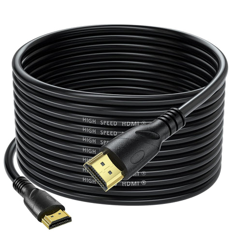 Jorenca 4K HDMI Cable 30FT (HDMI 2.0,18Gbps) Ultra High Speed Gold Plated Connectors,Ethernet Audio Return,Video 4K,FullHD1080p 3D Compatible with Xbox Playstation Arc PS3 PS4 PS9 PC HDTV - Black