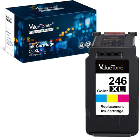 Valuetoner Ink Cartridge Replacement for Canon Cl-246Xl CL-244 to use with MX492 MX490 MG2420 MG2520 MG2522 MG2920 MG2922 MG3022 MG3029 (1-Color)