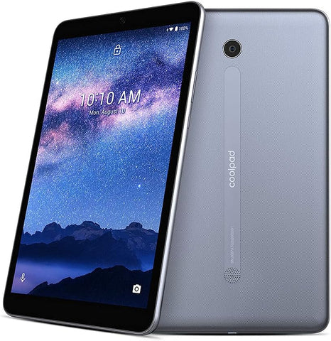 Coolpad Tablet 10" HD Android 10 Tablet, Qualcomm 64bit Processor, Drop Protection, 32GB Storage, 3GB RAM, Quick Charge 3.0, Medieval Gray,3667AT (Tasker 10" 3GB/32/GB)