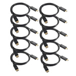 Anbear Display Port to HDMI Cable, Gold Plated Displayport to HDMI Cable 6 Feet(Male to Male) for DisplayPort Enabled Desktops and Laptops to Connect to HDMI Displays(10 Pack)