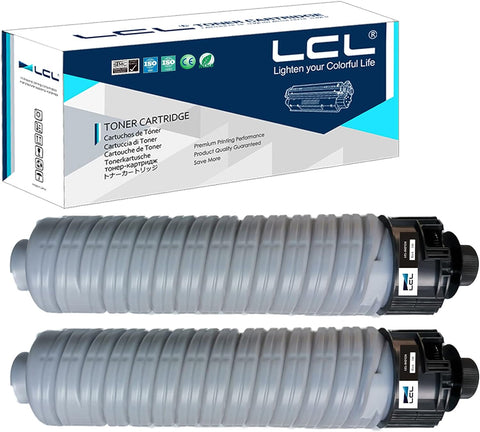 LCL Compatible Toner Cartridge Replacement for Ricoh 842124 841993 MP 2554 2555 3054 3055 3554 3555 2554SP 3054SP 3554SP High Yield 2554 MP 2555 MP 3054 MP 3055 MP 3554 MP 3555 MP 2554SP(2-Pack Black)