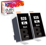 ejet Compatible Ink Cartridge Replacement for HP 920XL 920 XL to use with 6500a 6500 7500a 6000 7500 7000 E709 E710 Plus Printer (2 Large Black)