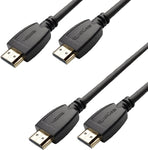 QualGear High Speed HDMI 2.0 Cable with Ethernet (3 Feet - 12 Pack) - 100% OFC Copper, 24K Gold Plated Contacts, Triple-Shielded. Supports 4K Ultra HD, 3D, 18 Gbps, ARC (QG-CBL-HD20-3FT-12PK)