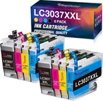 LC3037 BK/C/M/Y Ink Cartridges Super High Yield Compatible Replacement for Brother LC3037 LC3037XXL for Brother MFC-J5945DW MFC-J6945DW MFC-J5845DWXL MFC-J6545DWXL Printer (8 Packs, 3000 Pages Each)