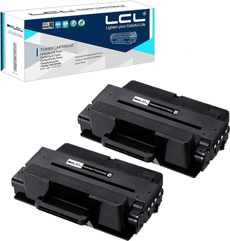 LCL Compatible Toner Cartridge Replacement for Samsung MLT-D205L D205L SU963A SU967A ML-3300 3310 3710 3312 3712 SCX-5739 5639 5637 5737 4833 (2-Pack Black)