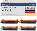 TN227 TN227BK/C/M/Y High Yield LemeroUexpect Compatible Toner Cartridge Replacement for Brother TN-227 TN223 TN227BK for MFC-L3770CDW HL-L3270CDW HL-L3290CDW MFC-L3750CDW HL-L3210CW, 4P