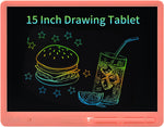 DIGGTORRE 15 Inch LCD Drawing Tablet,Electronic Writing Tablet with Large Colorful Screeen,Educational Learning Gifts for 3 4 5 6 7 8 Year Old Boys and Girls, Toys for Kids Ages 3+