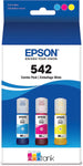 EPSON T542 EcoTank Ink Ultra-high Capacity Bottle Color Combo Pack (T542520-S) for select Epson EcoTank Printers