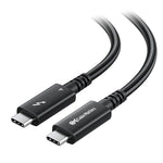 Cable Matters [Intel Certified] Braided 40Gbps Active Thunderbolt 4 Cable 6.6 ft with 100W Charging Power Delivery and 8K Video - Fully Compatible with Thunderbolt 3, USB 4 / USB4, and USB C Port