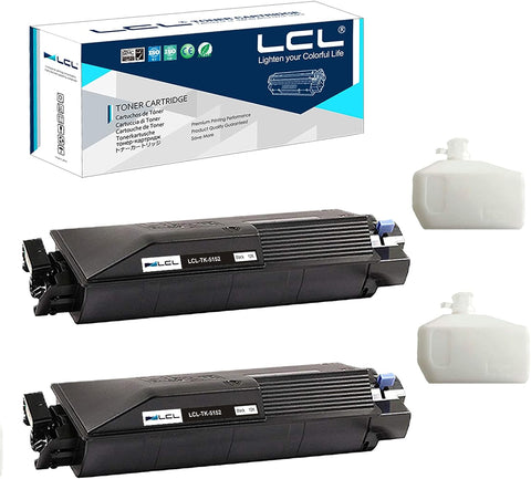 LCL Compatible Toner Cartridge Replacement for Kyocera TK5152 TK-5152 TK5152K TK-5152K 1T02NS0US0 ECOSYS M6035cidn M6535cidn P6035cdn (2-Pack Black)