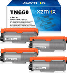 XZMHX TN660 TN630 TN-660 TN-630 Replacement Toner Cartridge Compatible for Brother MFC-L2700DW MFC-L2720DW MFC-L2740DW HL-L2300D HL-L2340DW HL-L2380DW DCP-L2540DW Printer (4 Pack)