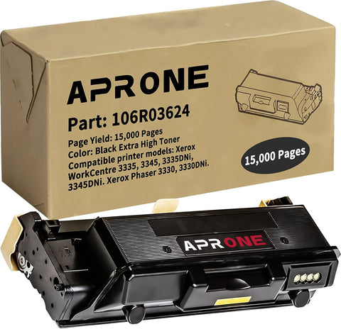 3330 3335 3345 106R03624 Toner Cartridges Replacement for Xerox WorkCentre 3335 3345 Phaser 3330 Toner (Extra High Yield - 15,000 Pages)