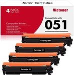 051 Toner Cartridge 4-Pack Compatible Replacement for Canon 051 051H CRG-051 for Canon imageCLASS MF264dw MF269dw MF267dw MF266dn MF263dn LBP162dw LBP161dn LBP1692dwkg Ink Printer (Black)