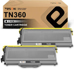 TN360 TESEN Compatible Toner Cartridge Replacement for Brother TN330 TN360 TN-330 TN-360 High Yield for Brother DCP-7040 DCP-7030 MFC-7840W MFC-7440N MFC-7345N MFC-7340 HL-2170W HL-2140 2 Packs