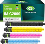 GREENBOX Compatible Toner Cartridge Replacement for Ricoh IM C2500 C2000 842307 842310 842309 842308 for IM C2500 C2000 Printer (1 Black 1 Cyan 1 Magenta 1 Yellow)