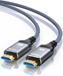 Highwings 4K Fiber Optic HDMI Cable 200FT Long, Unidirectional 2.0 High-Speed HDMI Braided Cord-Support 4K 60Hz HDR, Video 4K 2160p 1080p 3D HDCP 2.2 Compatible with Ethernet Monitor PS4/3 DVD Player