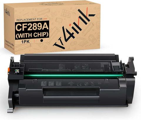 v4ink New Compatible 89A Toner Cartridge (with Chip) Replacement for HP 89X 89A CF289A Black Toner for HP Enterprise M507n M507dn M507x M507dng MFP M528dn M528f M528c M528z -1 Pack