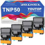 YOUTOP 4PK TNP-50 TNP50 (A0X5134 A0X5234 A0X5334 A0X5434) High Yield Toner Cartridge Replacement for Konica Minolta Bizhub 3110p (6,000 Pages)