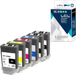 LCL Compatible Ink Cartridge Pigment Replacement for Canon PFI120 PFI-120 PFI-120MBK PFI-120BK PFI-120C PFI-120M PFI-120Y 130ML IPF TM-200 IPF TM-205 IPF TM-300 IPF TM-305 (6-Pack KCMY2MBK)