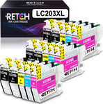 RETCH Compatible Ink Cartridge Replacement for Brother LC203 LC203XL LC201 LC201XL Compatible with Brother MFC-J460DW J480DW J485DW J680DW J880DW J885DW MFC-J4320DW J4420DW J4620DW (15 Pack), Green