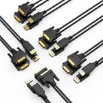 DteeDck DisplayPort to DVI Cable 6ft 10-Pack, DP Display Port to DVI D Cable Adapter Male to Male Cord for Monitor Desktop Laptop Projector HDTV Compatible with Lenovo HP ASUS Dell