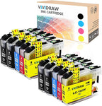 VIVIDRAW Compatible Ink Cartridge Replacement for Brother LC-103XL LC103XL LC103 XL LC101 use with Brother MFC J4310DW J450DW J470DW J475DW J650DW J870DW J875DW Printer(10Pack)