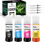 ACETONER Compatible Refill Ink Bottle Replacements for Canon PG240 CL241 PG245 CL246 PG210 CL211 for Canon Pixma MX490 MX492 MG2522 MG2520 TS3122 MG3020 Printer and CISS System(4-Pack, 1B 1C 1M 1Y)