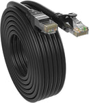 SHD Cat6 Ethernet Cable(50Feet) Network Patch Cable UTP LAN Cable Computer Patch Cord-Black