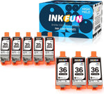 INKFUN Compatible Canon PGI-35 CLI-36 Ink Cartridge Replacement for Canon PGI-35 CLI-36 for Canon Pixma iP110 iP100 ip100B TR150 Printer,8 Pack?5 Black 3 Color?