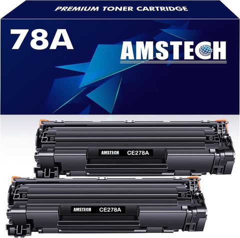 78A Toner Cartridge 2-Pack CE278D Replacement for HP 78A CE278A Toner Cartridge for HP M1536dnf MFP P1606dn P1606 P1566 P1560 M1536 Printer Black