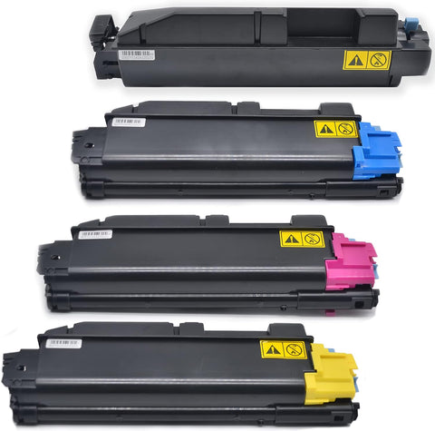 Ledes Toner Cartridge for Kyocera TK 5142 TK-5142 for Mita ECOSYS M6530cdn M6030cdn P6130cdn 1T02NR0US0 1T02NRCUS0 1T02NRBUS0 1T02NRAUS0 High Yield (7000 Pages, 4 Packs, BK, C, M, Y)