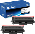 TN760 Toner for Brother Printer Compatible Replacement for Brother TN-760 TN 760 TN-730 TN730 TN 760 for MFC-L2710DW MFC-L2750DW HL-L2395DW L2710DW L2750DW L2370DW Printer Toner TN-730/TN-760 2 Pack