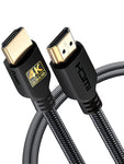 PowerBear 4K HDMI Cable 6 ft [2 Pack] High Speed, Braided Nylon & Gold Connectors, 4K @ 60Hz, Ultra HD, 2K, 1080P, ARC & CL3 Rated | for Laptop, Monitor, PS5, PS4, Xbox One, Fire TV, Apple TV & More…