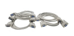 YCS basics Five Pack 6 Ft DB9 Cables One Each Male to Male, Male to Female, Female to Female, Null Modem Male to Female, Null Modem Female to Female