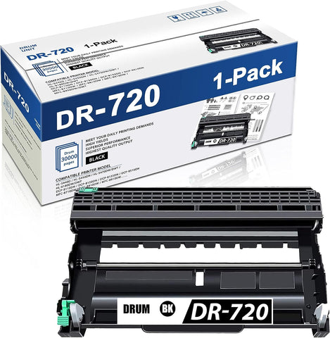 MaxColor DR720 1 PackBlack Compatible DR720 Drum Unit Toner Not Included Replacement for Brother hl5450DN 5470DWDWT DCP8110DN 8150DN MFC8710DW 8810DW 8910DW Printer Drum Unit