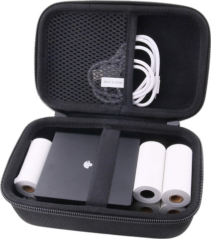 waiyu Hard Carrying Case for Phomemo M02/Phomemo M02S/Aibecy GOOJPRT PeriPage Mini Printer- Portable Printer Case