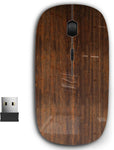 2.4G Ergonomic Portable USB Wireless Mouse for PC, Laptop, Computer, Notebook with Nano Receiver ( Wooden )