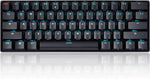 Perixx PX-4300GBL 60% Mechanical Keyboard - Wired or Wireless Multi-Device - Customizable RGB Backlighting - TKL 11.42x3.94x1.06 Inches - Gateron Blue Switches - US English (11912)