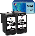 ONLYU 245XL Ink Cartridges 2 Black Combo Pack Compatible Replacement for Canon PG 245XL PG243 for PIXMA MX492 MX490 MG2522 MG2922 MG2520 MG2920 TS3100 TS3122 TS3300 TR4520 TR4522 IP2820 Printer