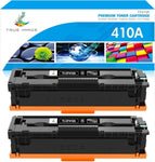 TRUE IMAGE Compatible Toner Cartridge Replacement for HP 410A CF410A CF410X 410X Color Pro MFP M477fnw M477fdw M477 M452dn M452nw M477fdn M452dw M452 M377dw Printer Ink (Black, 2-Pack)